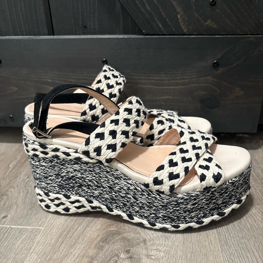 Free people dolce Woven Platform Sandals 39/ 8